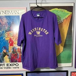 Vintage Embroidered Washington Huskies Tee - SIZE 2XL